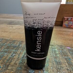 Kensie Black and White Body Lotion Tube